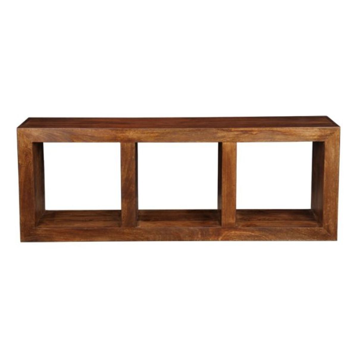 Trade Furniture Mango Wood 50cm Triple Storage Cube
