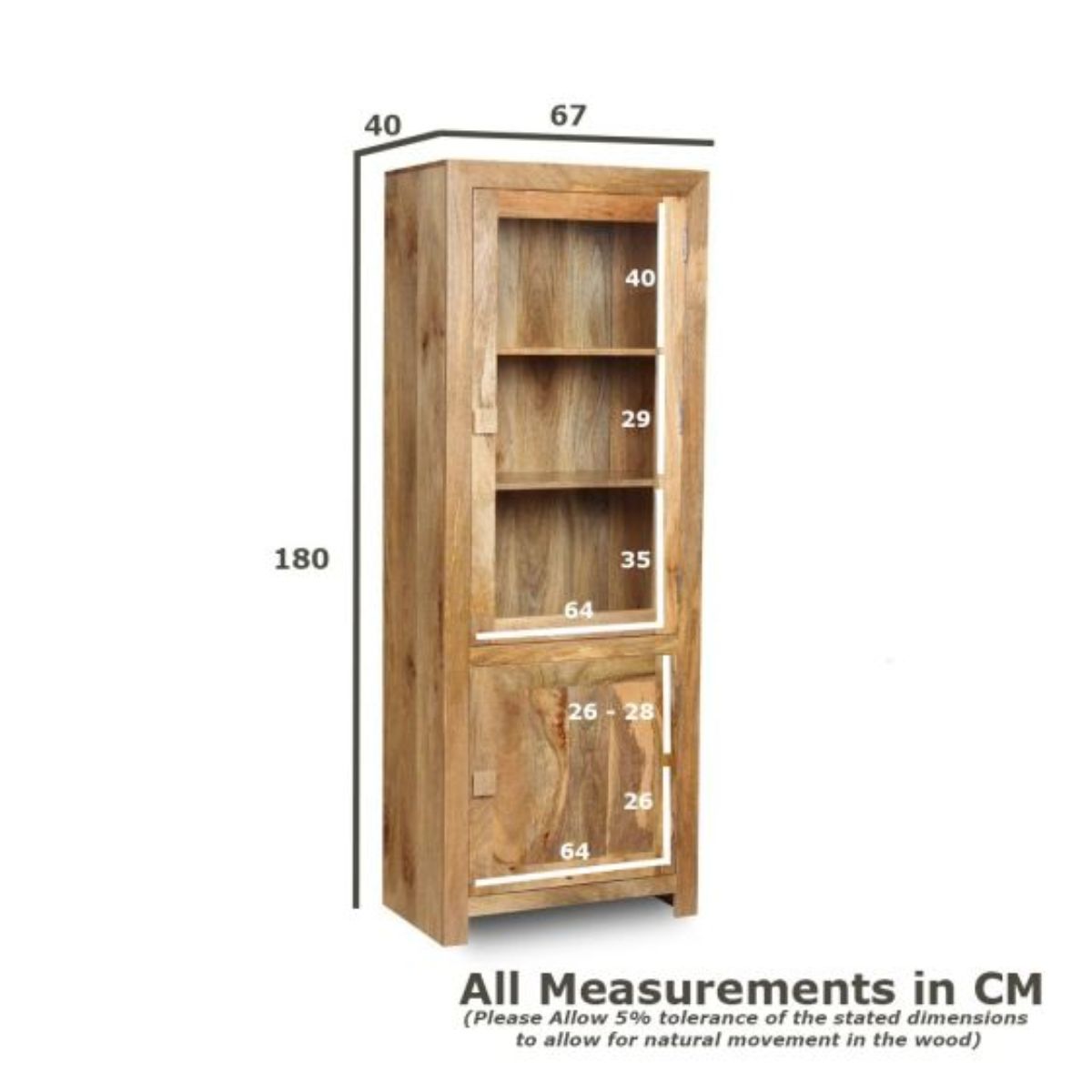 Trade Furniture Mango Wood 67cm Display Unit