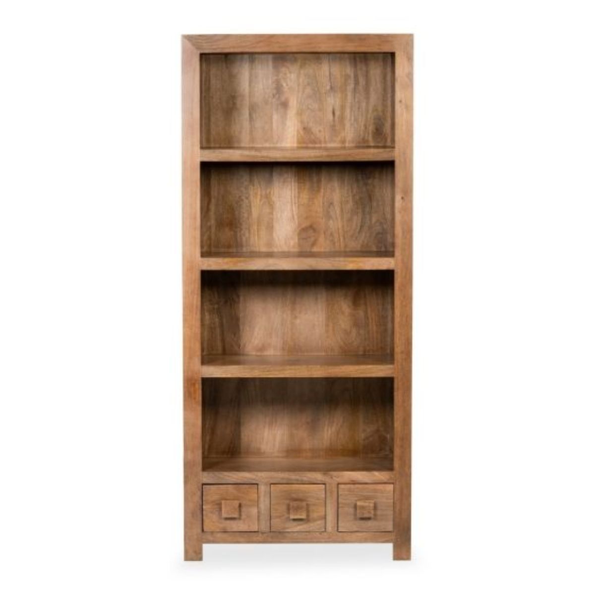 Trade Furniture Mango Wood 76cm 3 Drawer Bookcase