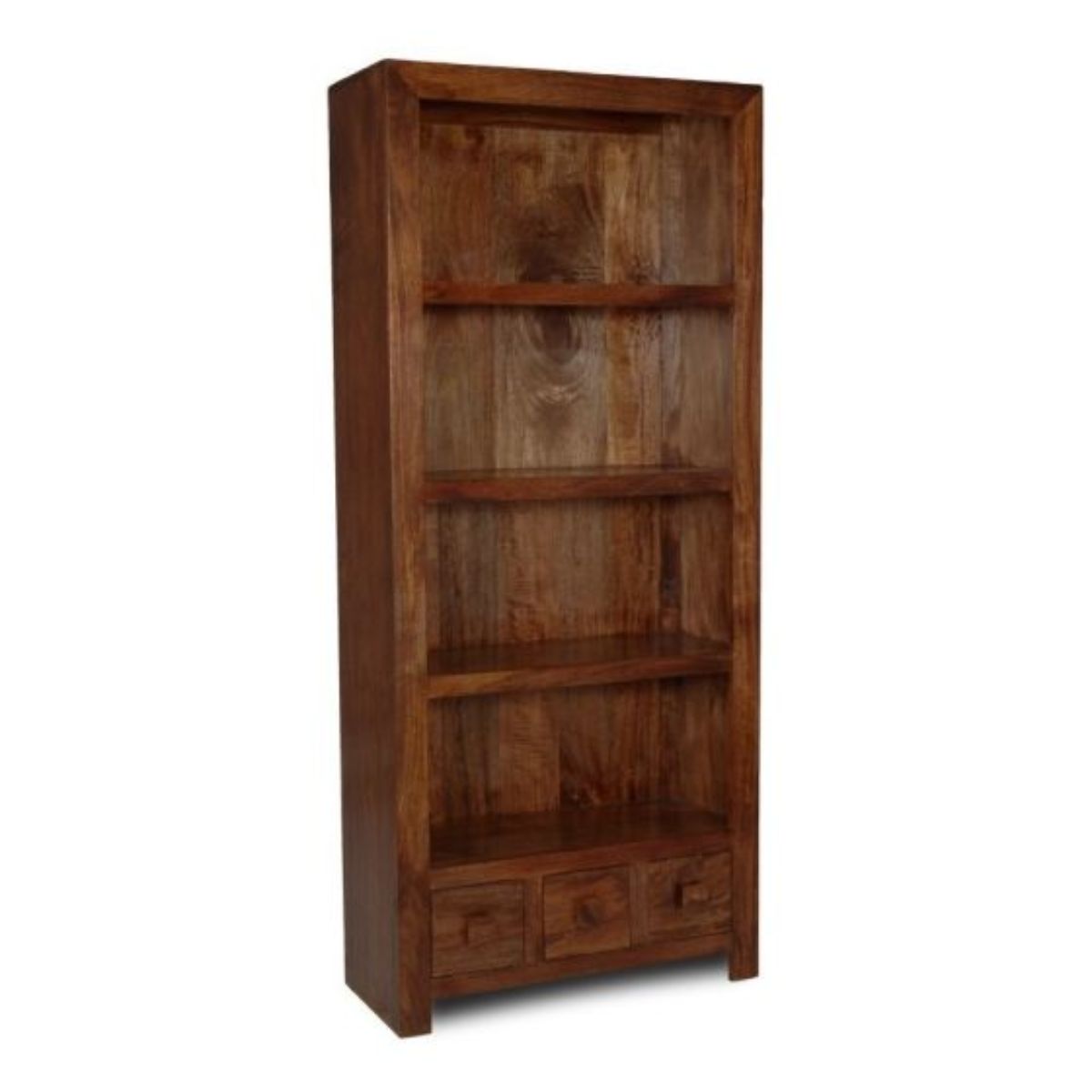 Trade Furniture Mango Wood 76cm 3 Drawer Bookcase