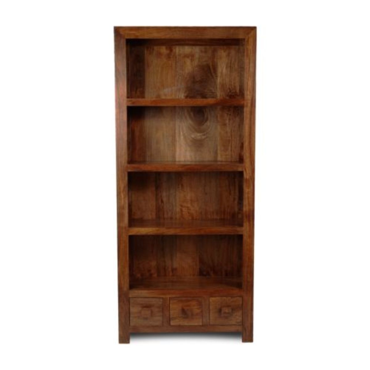 Trade Furniture Mango Wood 76cm 3 Drawer Bookcase