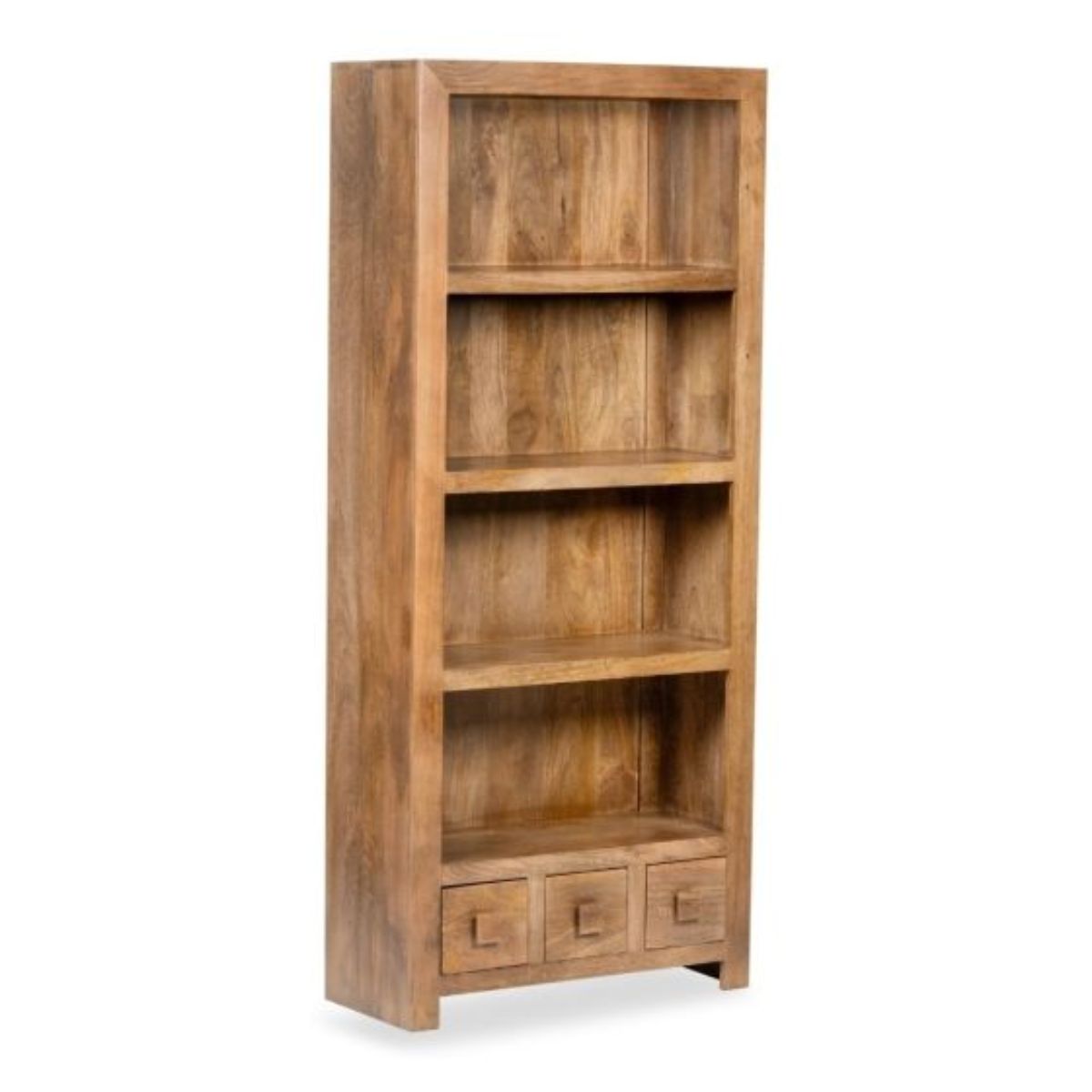 Trade Furniture Mango Wood 76cm 3 Drawer Bookcase