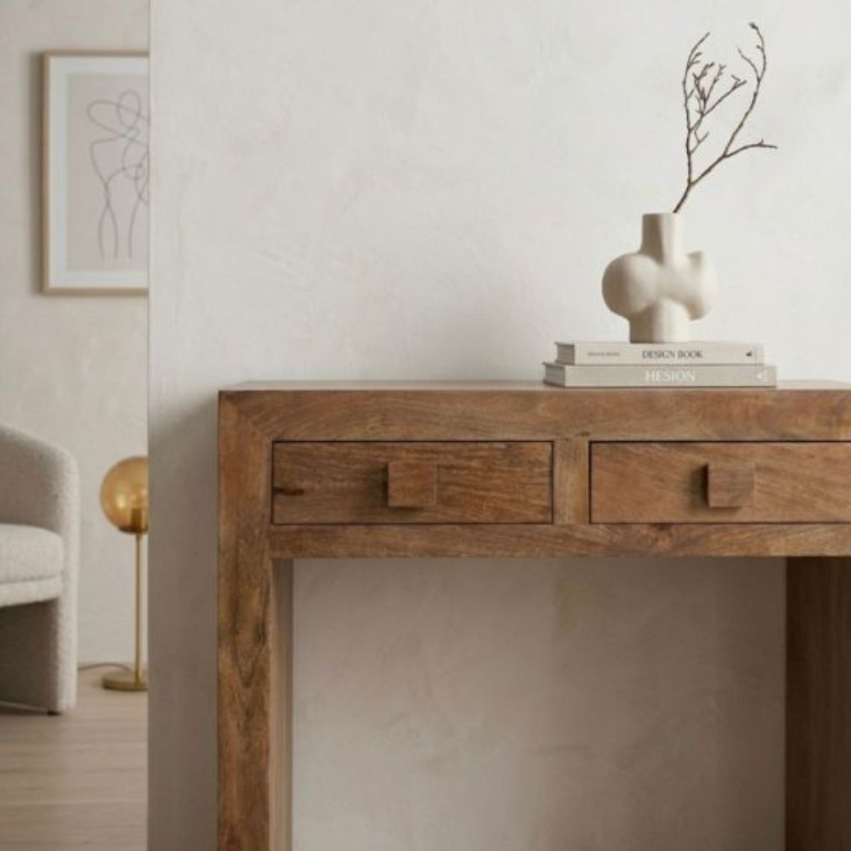 Trade Furniture Mango Wood 80cm Console Table