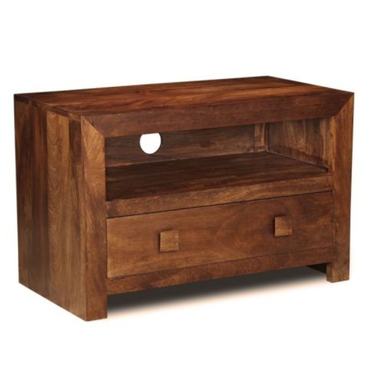 Trade Furniture Mango Wood 85cm 1 Drawer TV Unit