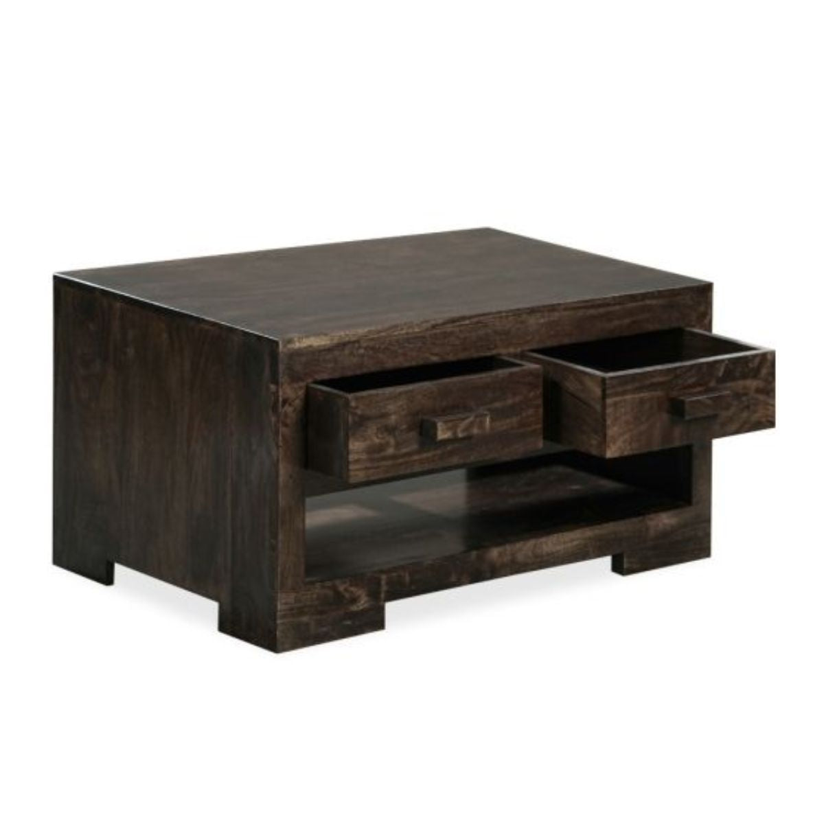 Trade Furniture Mango Wood 90cm 2 Drawer Coffee Table