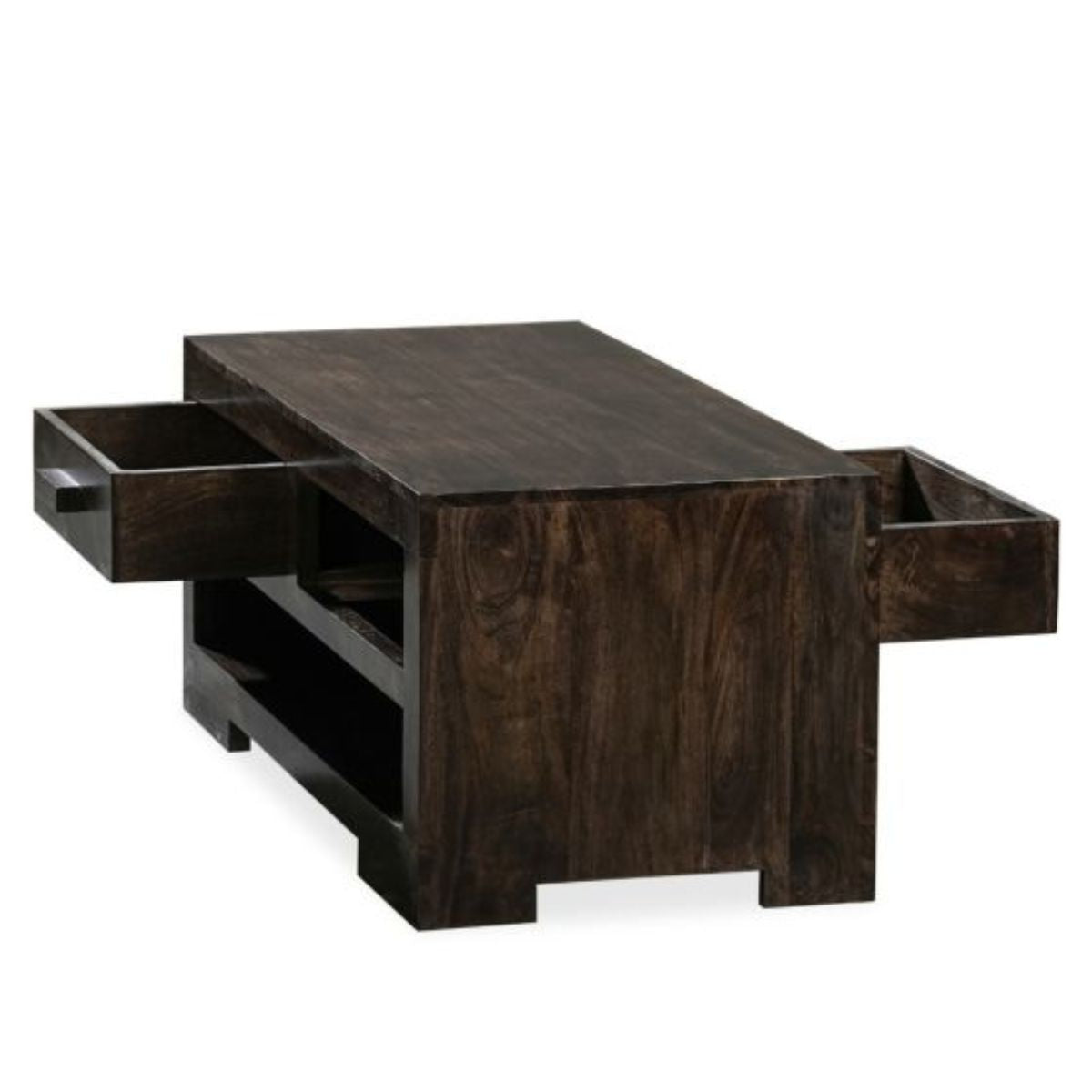 Trade Furniture Mango Wood 90cm 2 Drawer Coffee Table