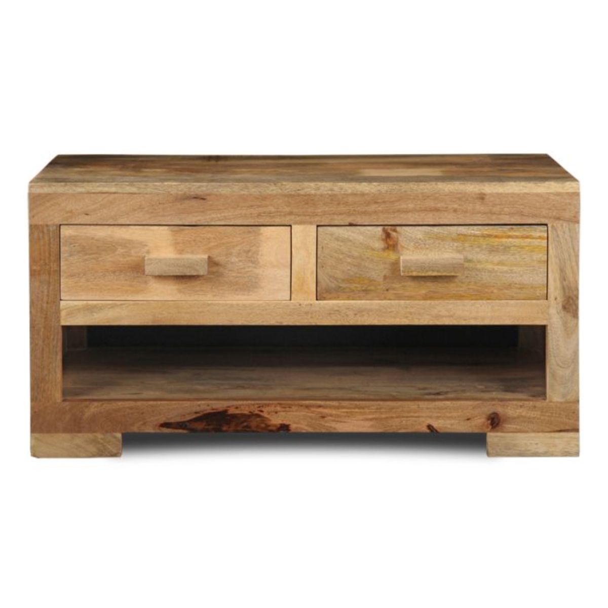 Trade Furniture Mango Wood 90cm 2 Drawer Coffee Table