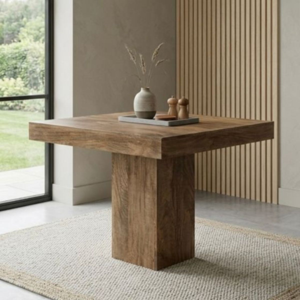 Trade Furniture Mango Wood 90cm Cube Dining Table