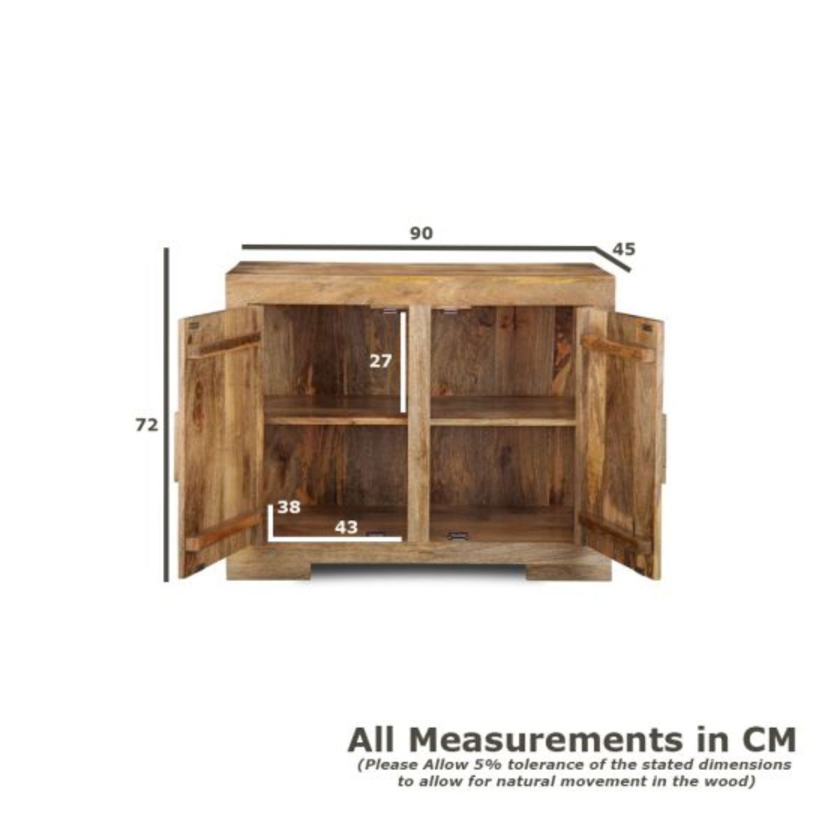 Trade Furniture Mango Wood 90cm Sideboard
