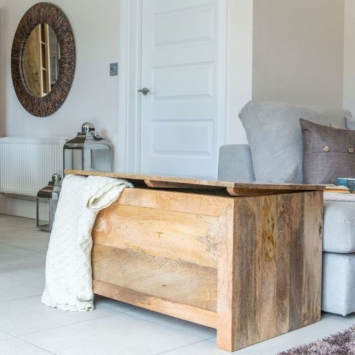 Trade Furniture Mango Wood 92cm Blanket Box
