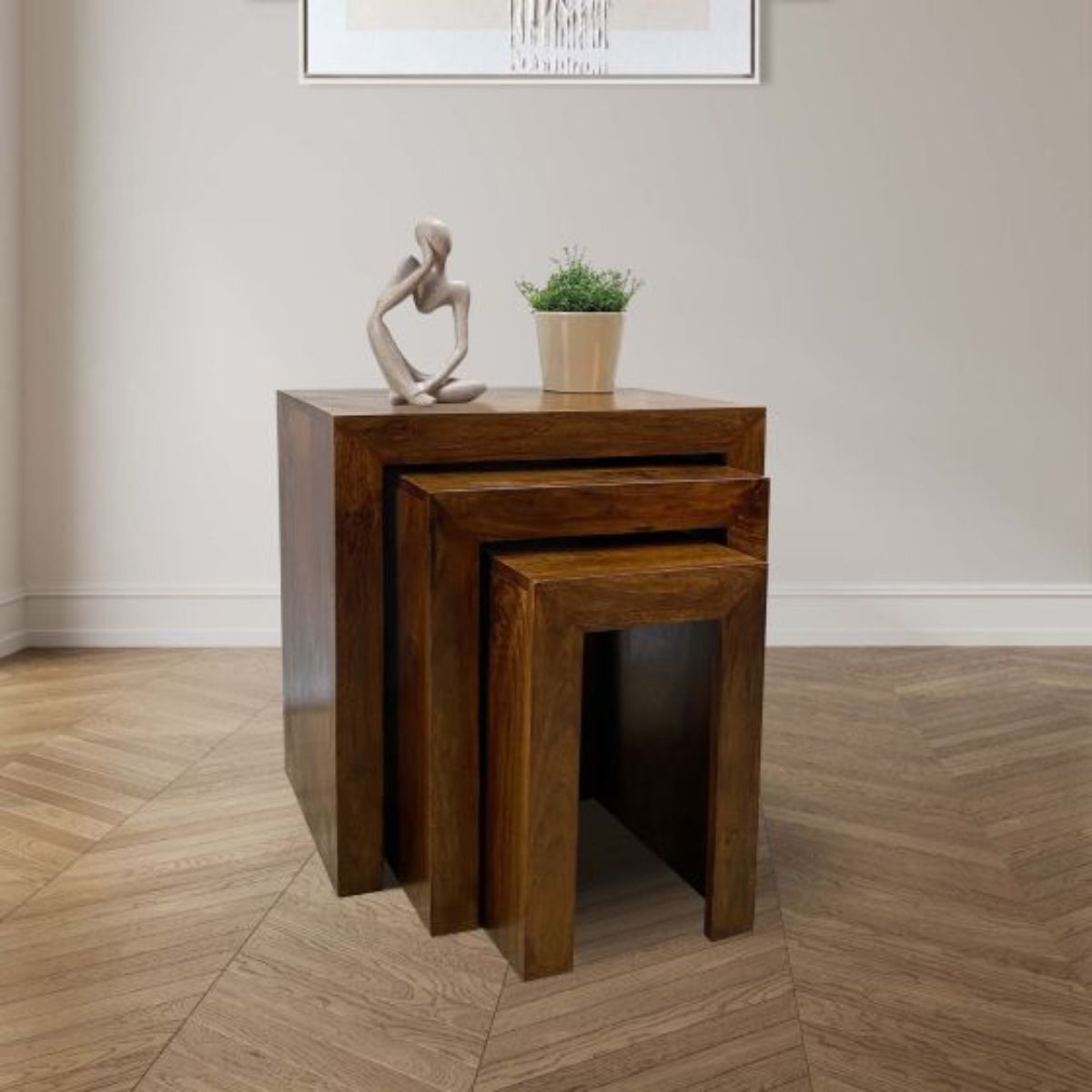 Trade Furniture Mango Wood Chunky Nest