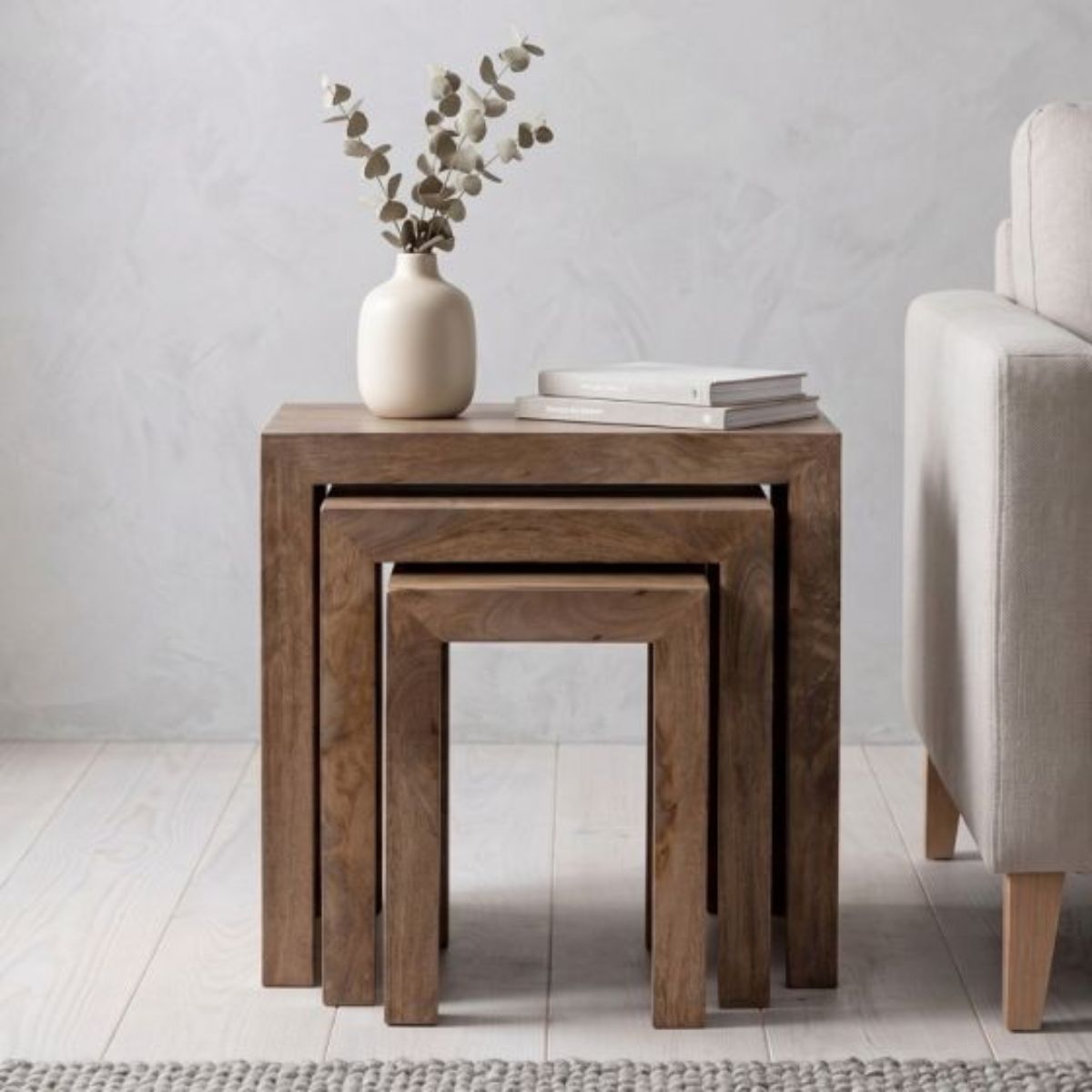 Trade Furniture Mango Wood Chunky Nest