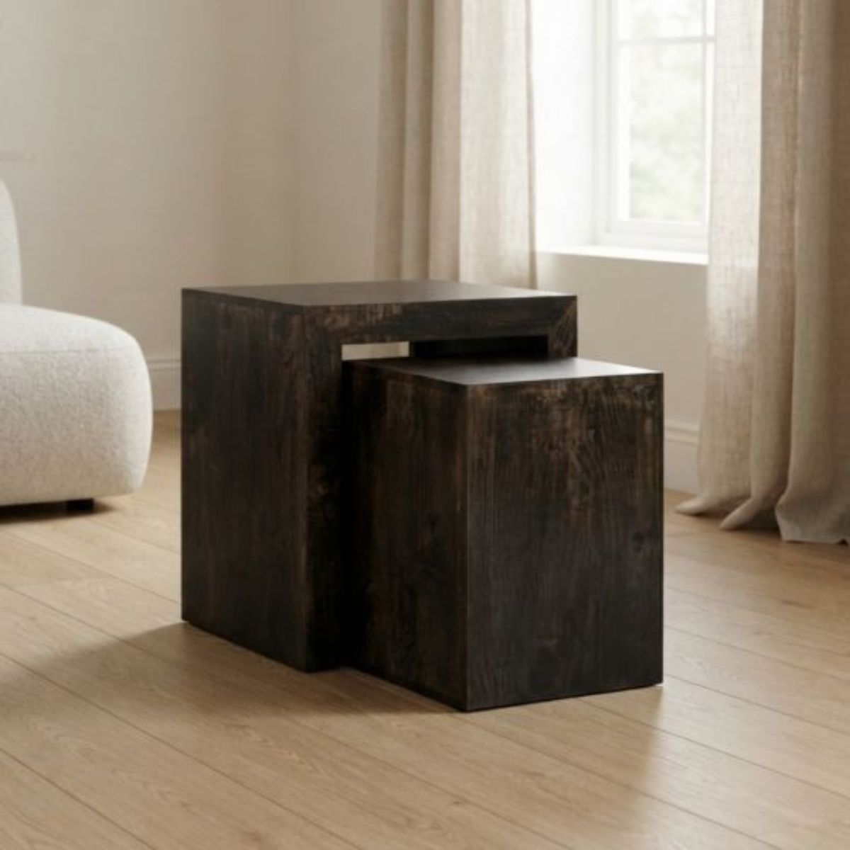Trade Furniture Mango Wood Cube Nest