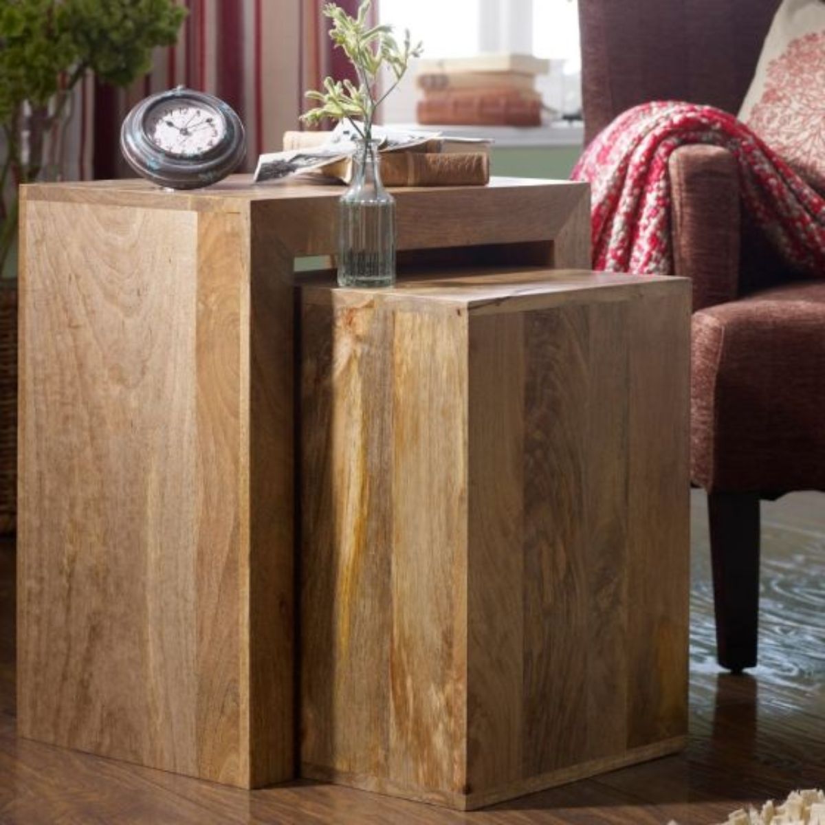 Trade Furniture Mango Wood Cube Nest