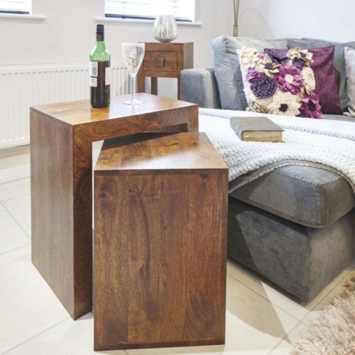 Trade Furniture Mango Wood Cube Nest