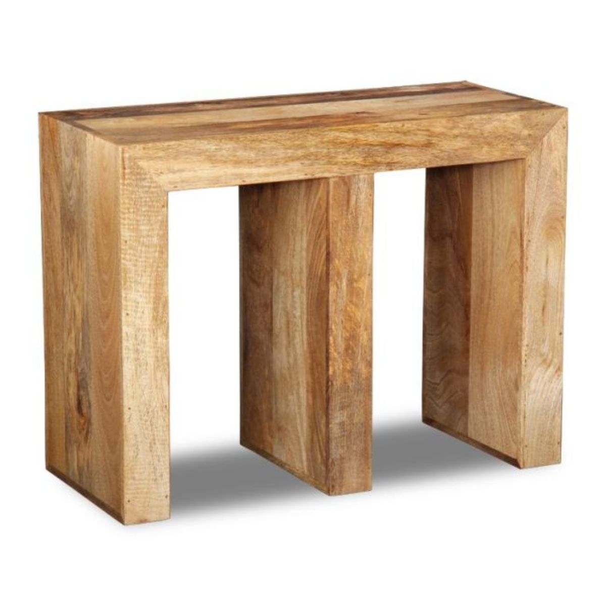 Trade Furniture Mango Wood E Shaped Side Table