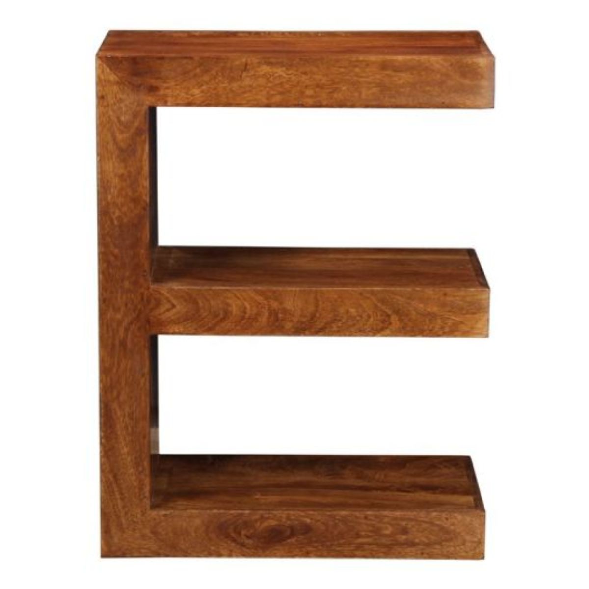Trade Furniture Mango Wood E Shaped Side Table