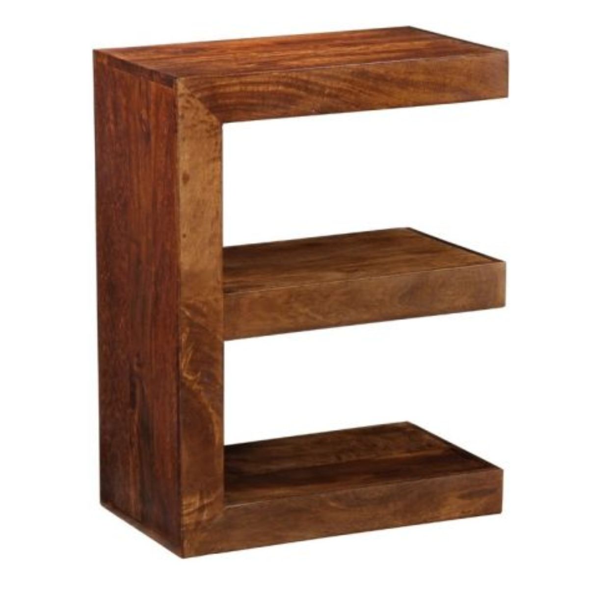 Trade Furniture Mango Wood E Shaped Side Table