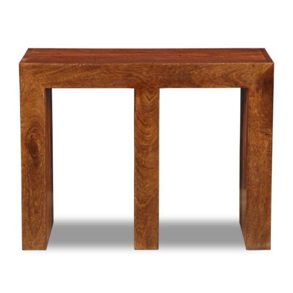 Trade Furniture Mango Wood E Shaped Side Table