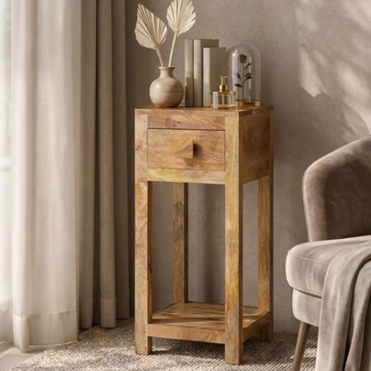 Trade Furniture Mango Wood Lamp Table