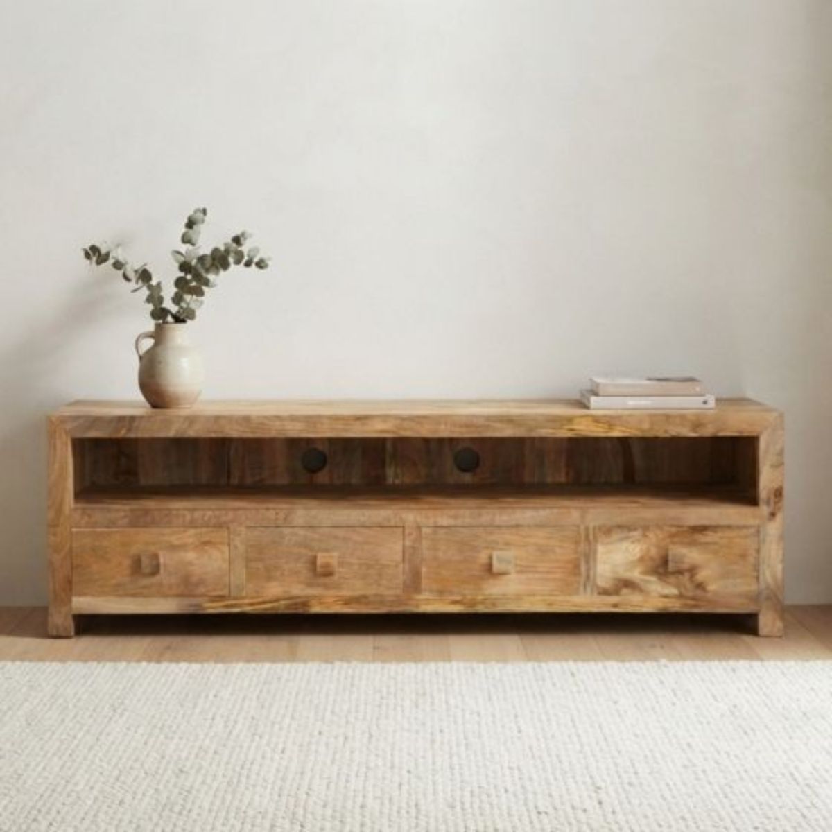 Trade Furniture Mango Wood Large 200cm Media Unit