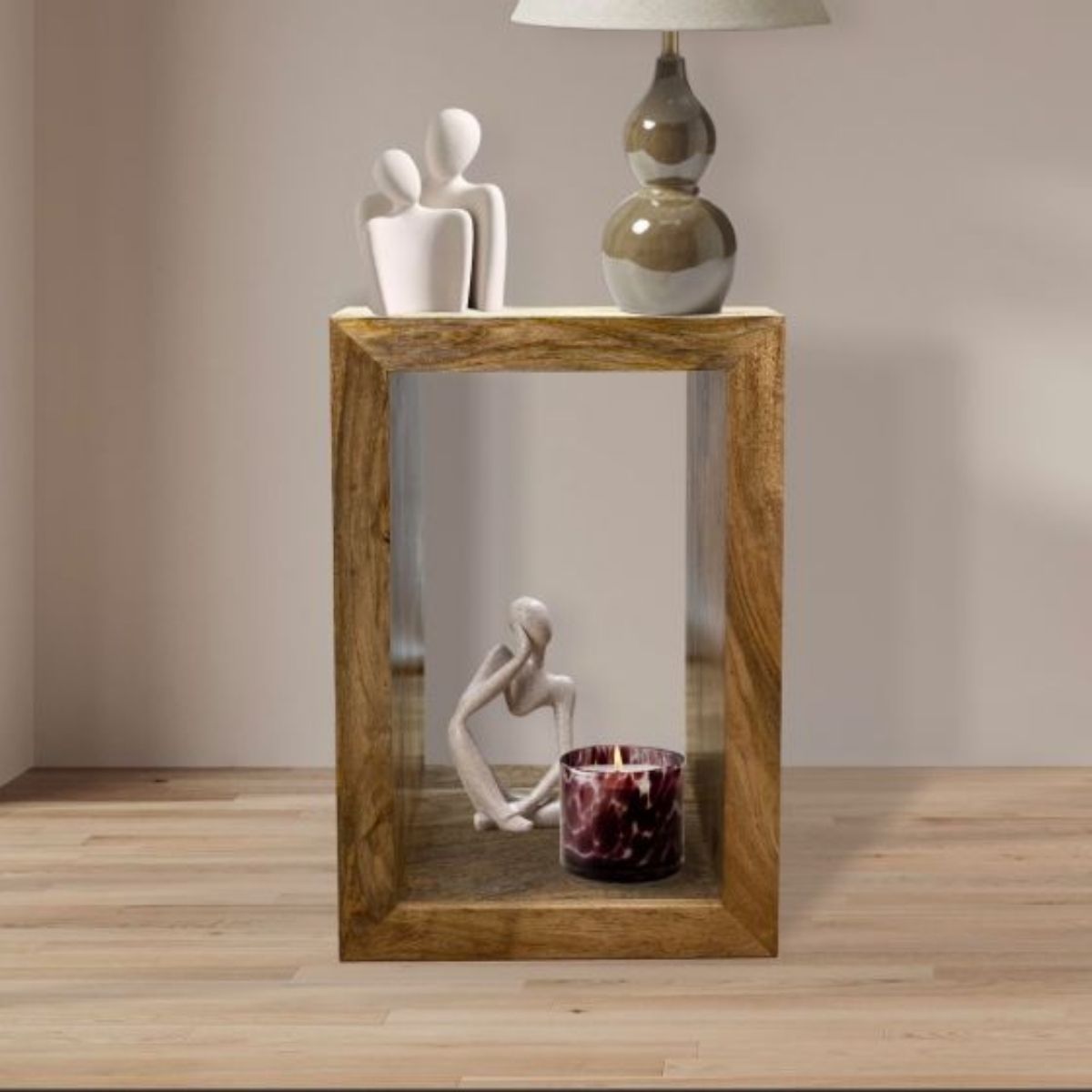 Trade Furniture Mango Wood Rectangular Cube