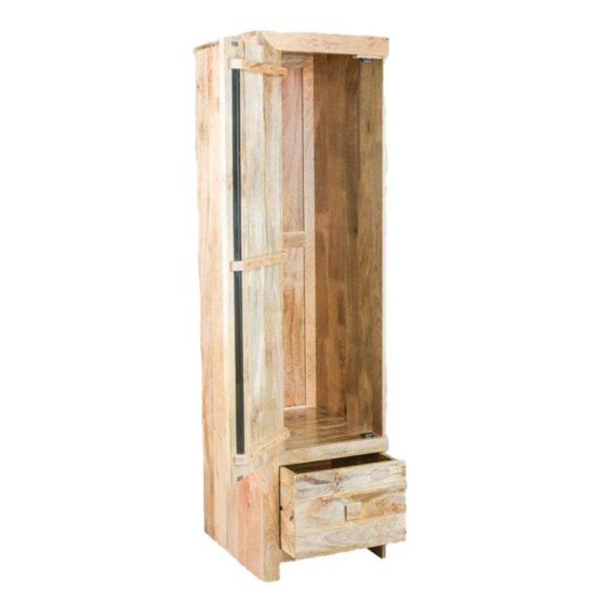 Trade Furniture Mango Wood Single Wardrobe (Left)
