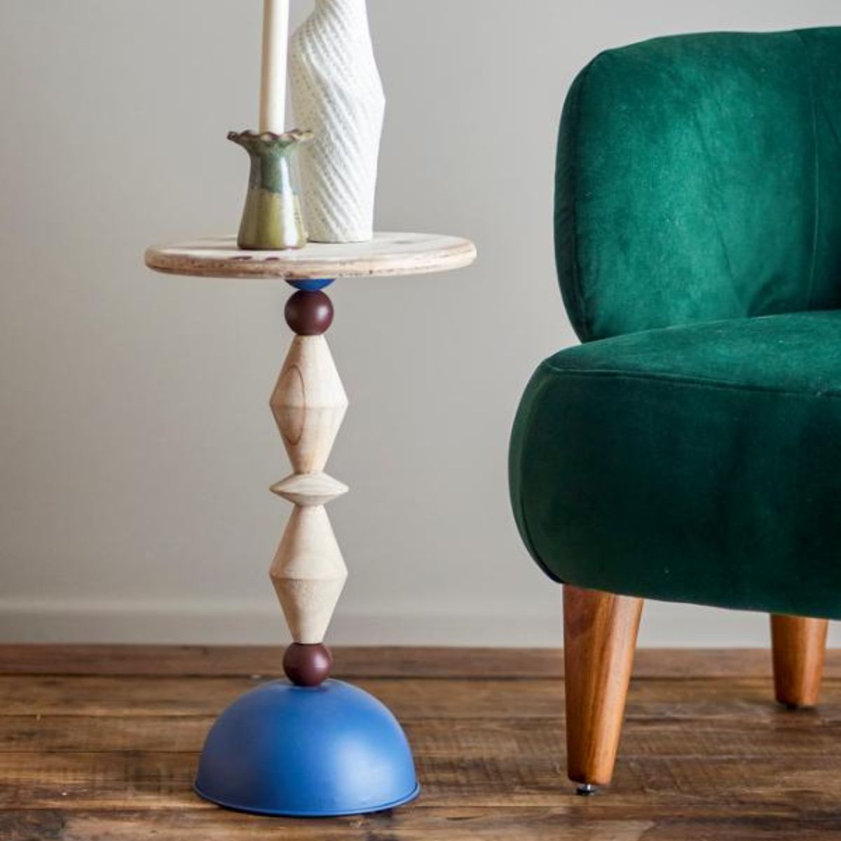 Bloomingville Mannelli Side Table - Blue