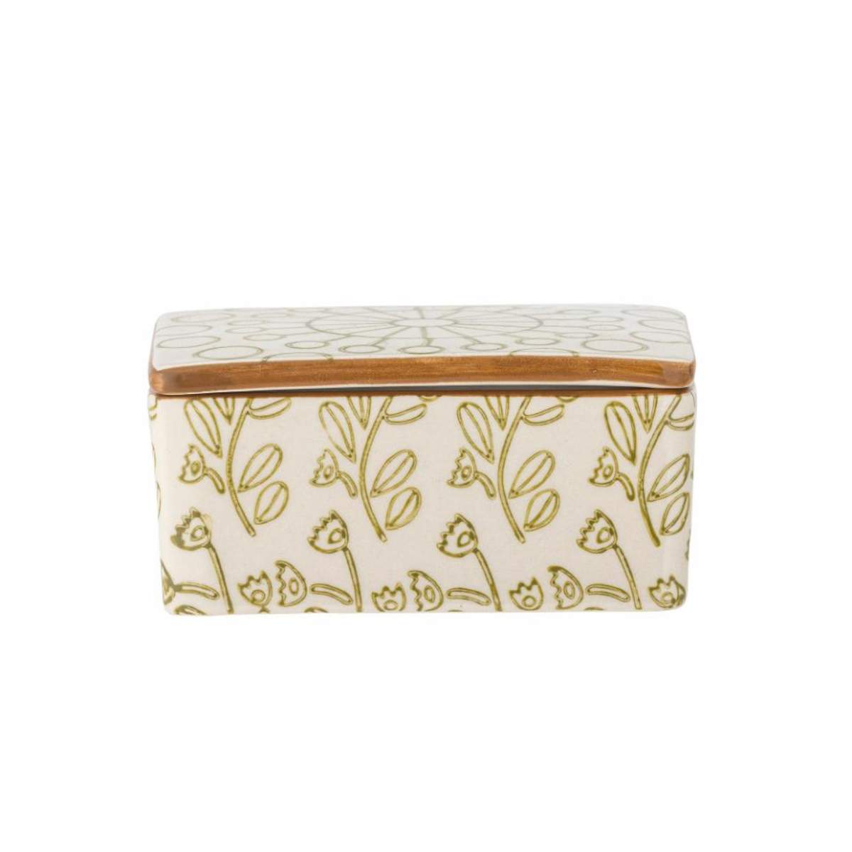 Bloomingville Maple Butter Box, Green, Stoneware