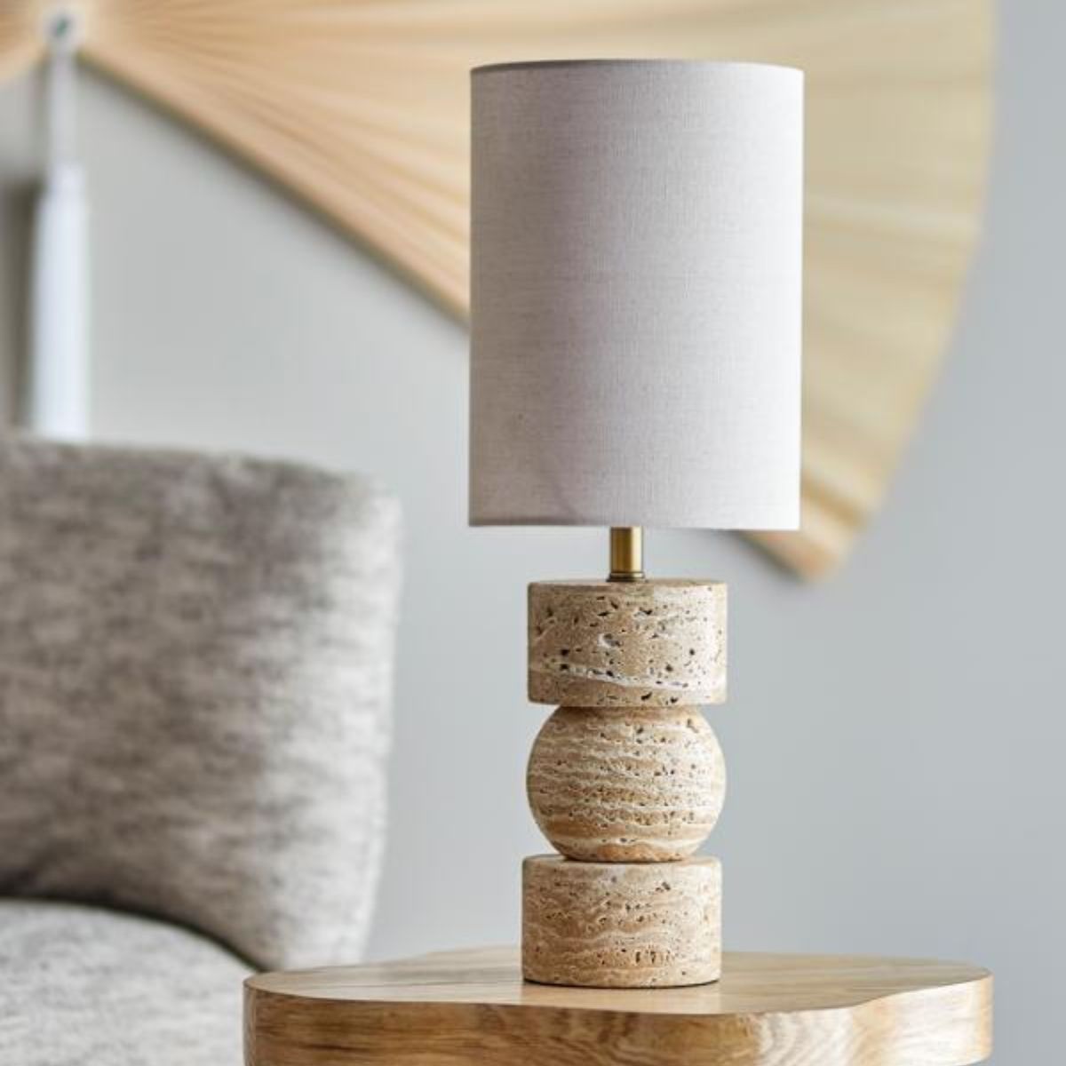 Bloomingville Marci Travertine Table Lamp