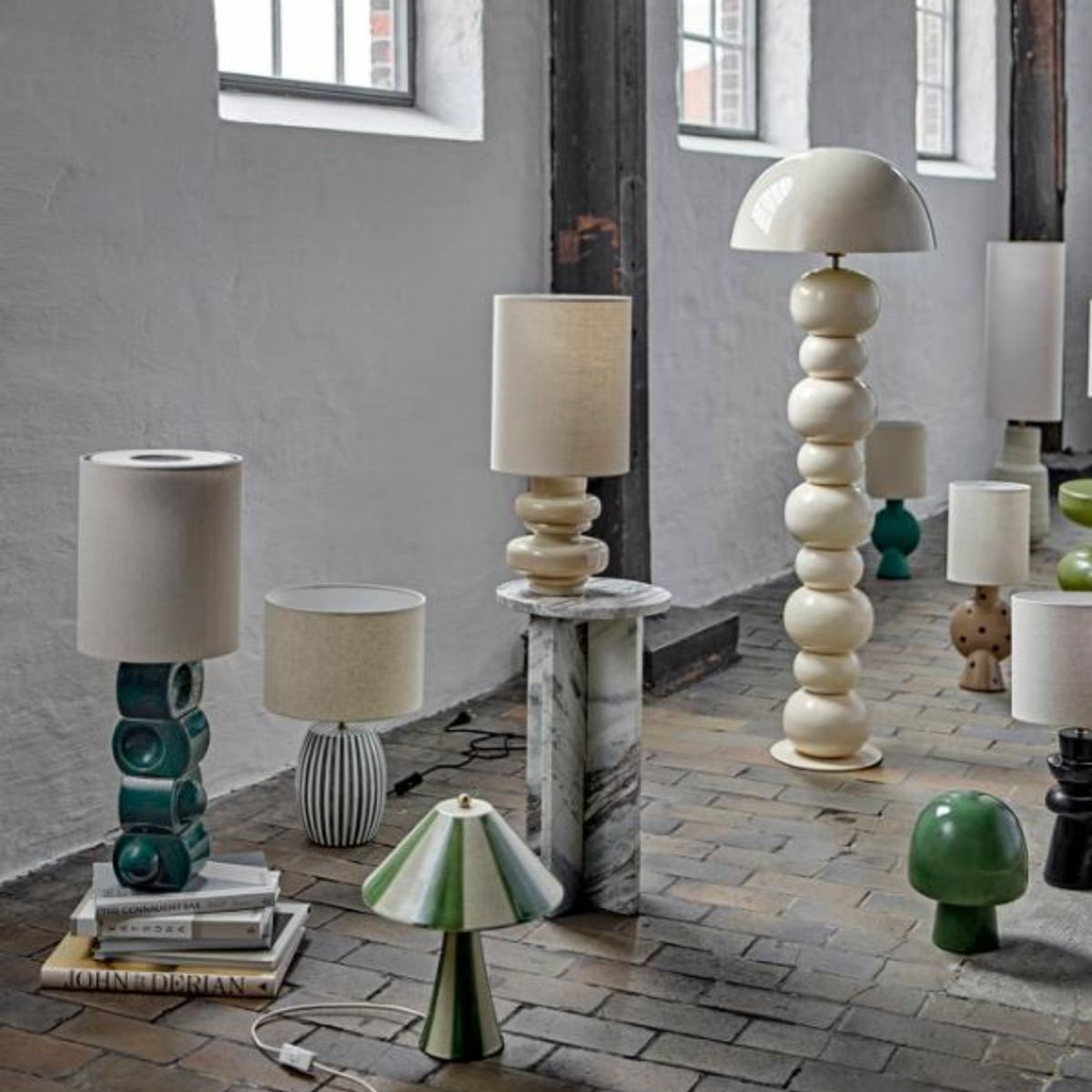 Bloomingville Marci Travertine Table Lamp
