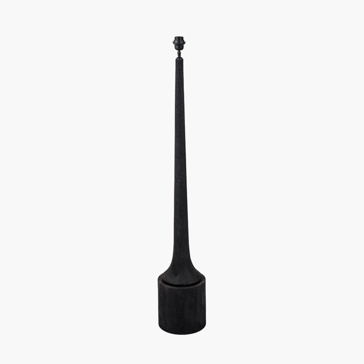 Pacific Lifestyle Marin Black Wood Tall Neck Floor Lamp Base