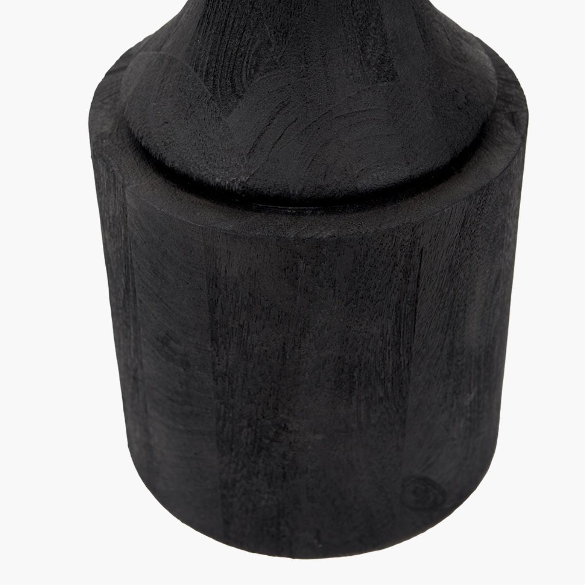 Pacific Lifestyle Marin Black Wood Tall Neck Floor Lamp Base