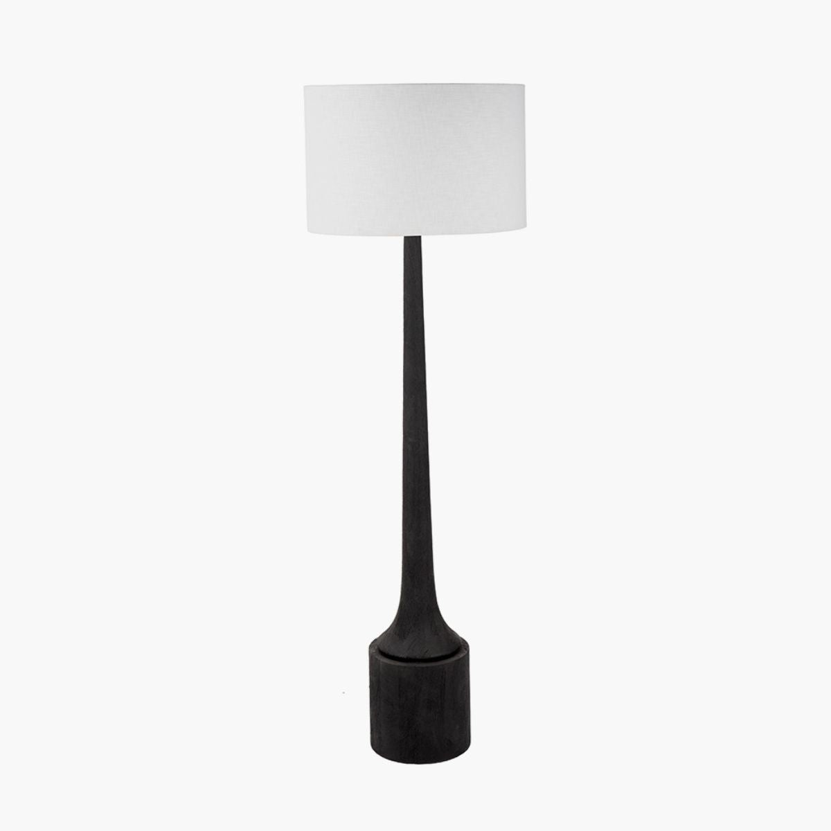 Pacific Lifestyle Marin Black Wood Tall Neck Floor Lamp Base
