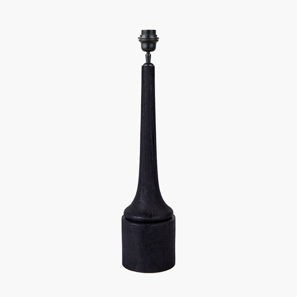 Pacific Lifestyle Marin Black Wood Tall Neck Table Lamp Base
