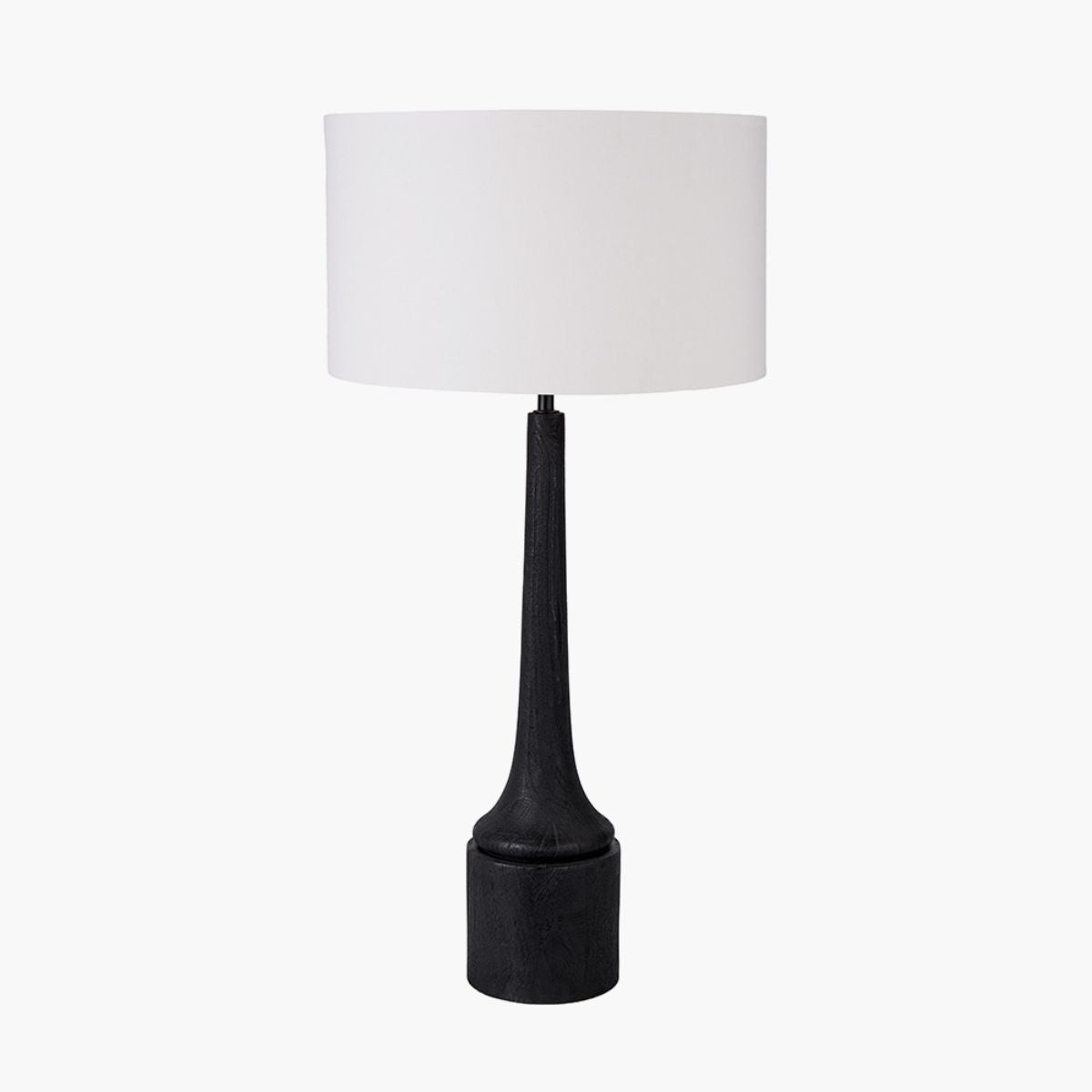 Pacific Lifestyle Marin Black Wood Tall Neck Table Lamp Base