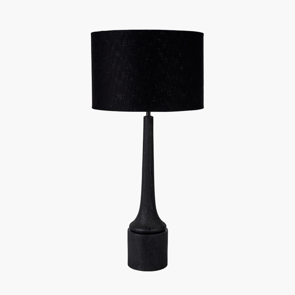Pacific Lifestyle Marin Black Wood Tall Neck Table Lamp Base