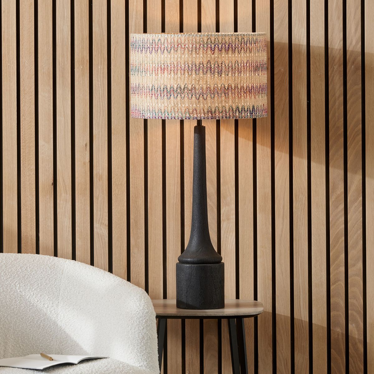 Pacific Lifestyle Marin Black Wood Tall Neck Table Lamp Base