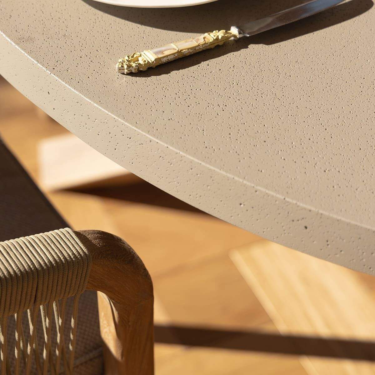 Maze - Martinique Rope Weave 6 Seat Round Dining Set