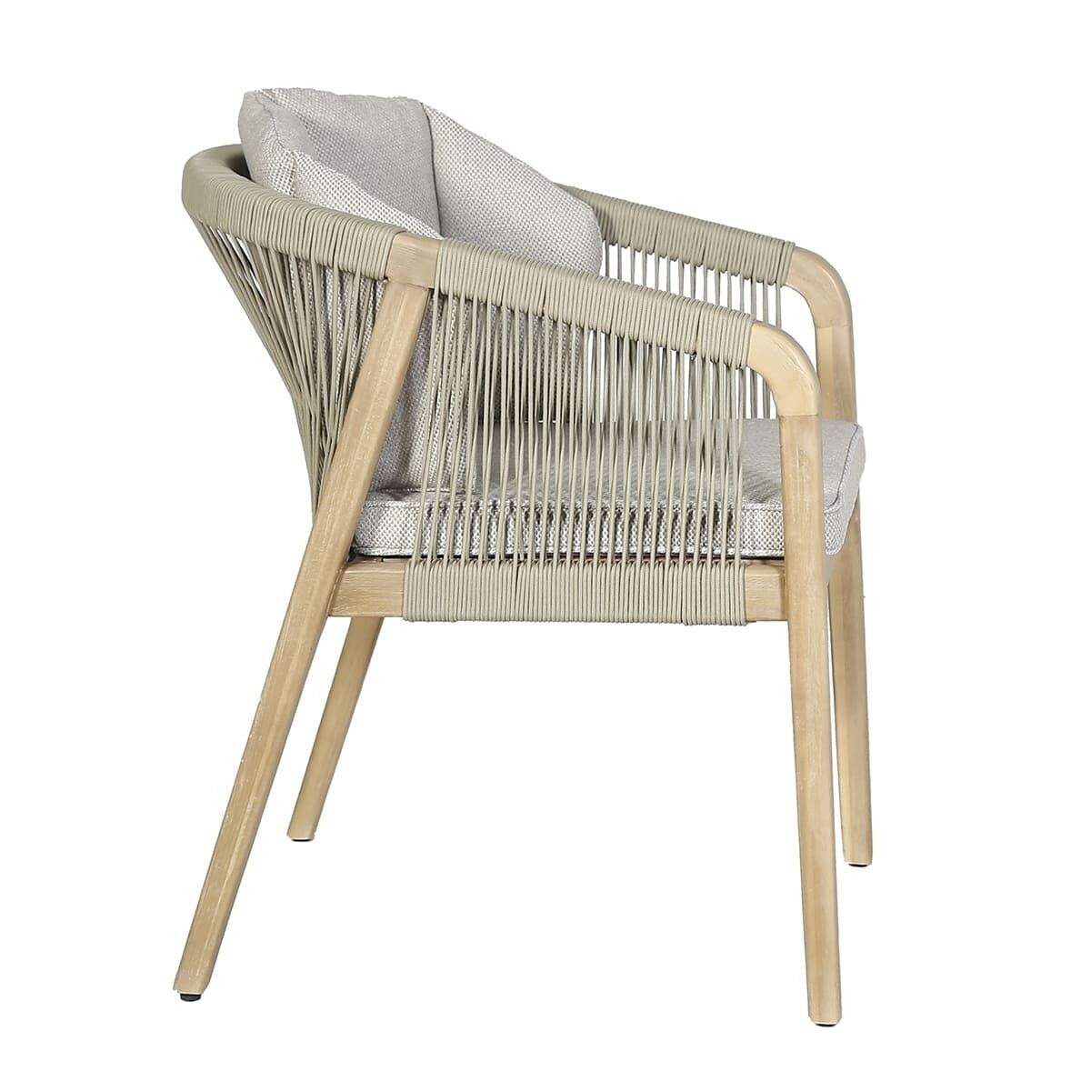 Maze - Martinique Rope Weave 6 Seat Round Dining Set