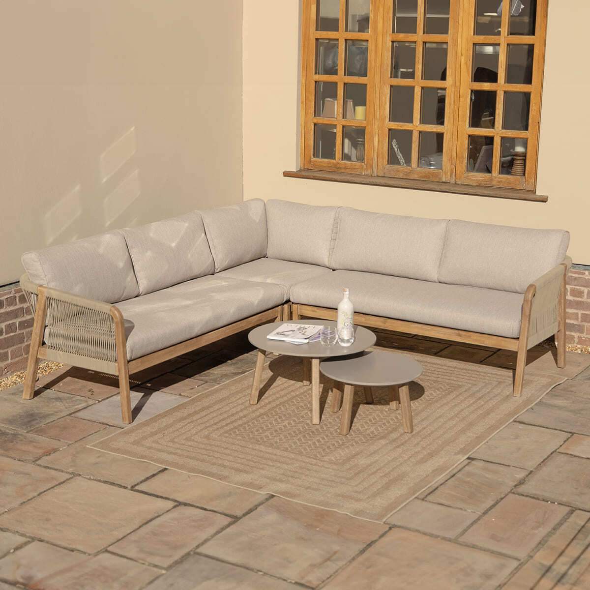 Maze - Martinique Rope Weave Corner Sofa Set