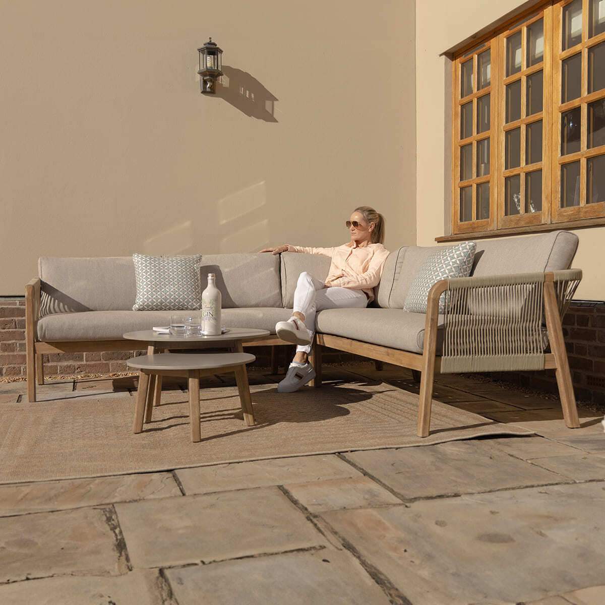Maze - Martinique Rope Weave Corner Sofa Set