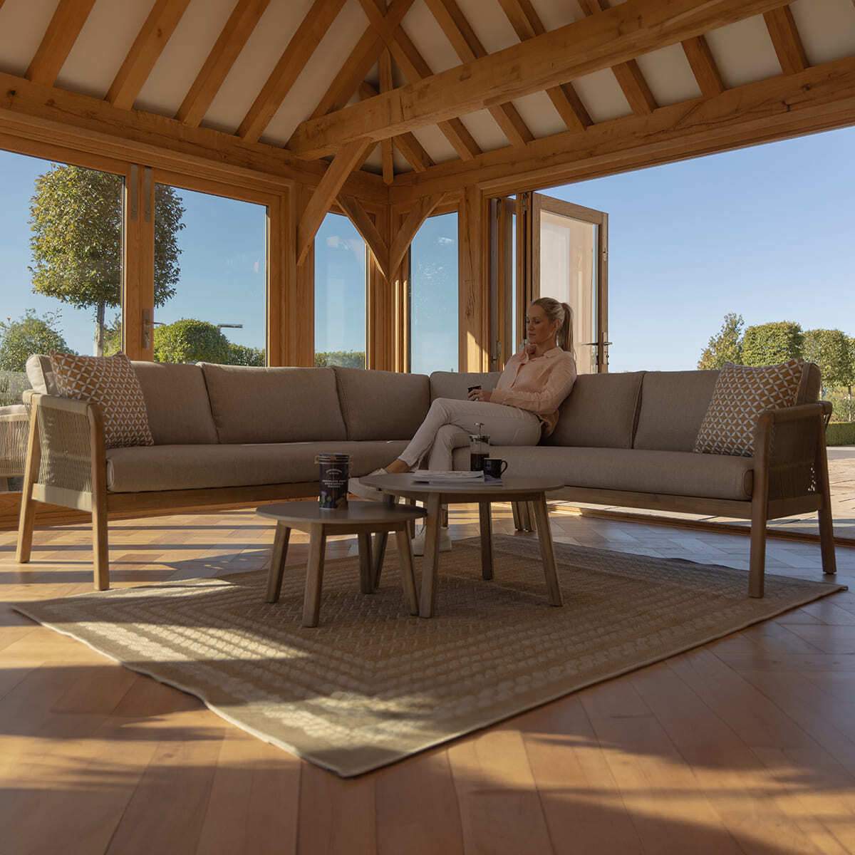 Maze - Martinique Rope Weave Corner Sofa Set
