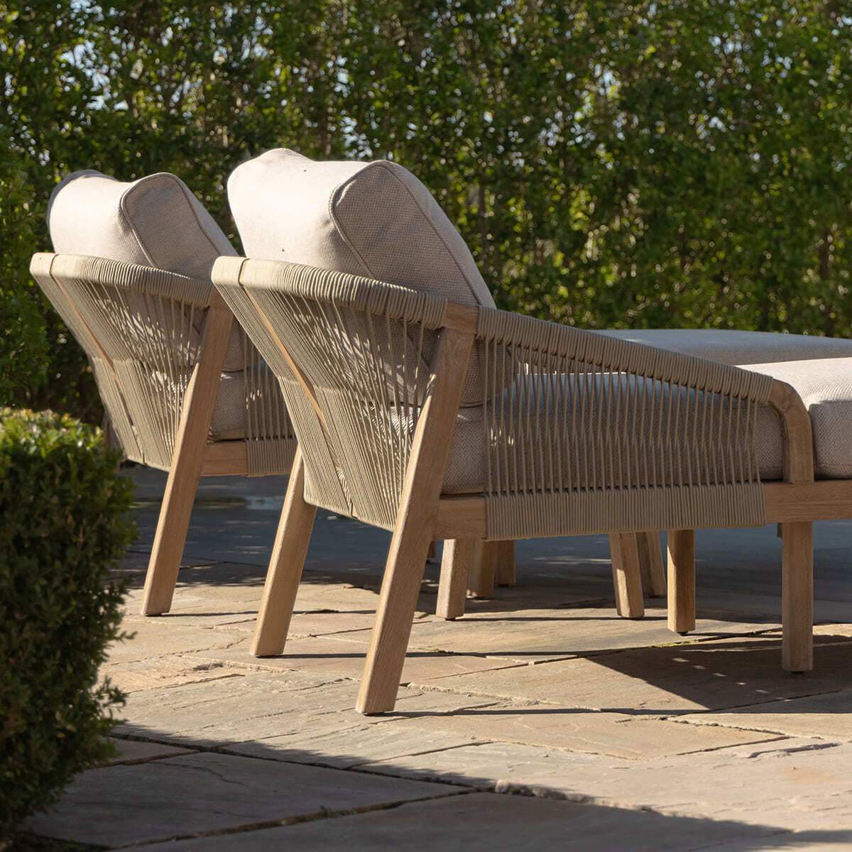 Maze - Martinique Rope Weave Double Sunlounger Set