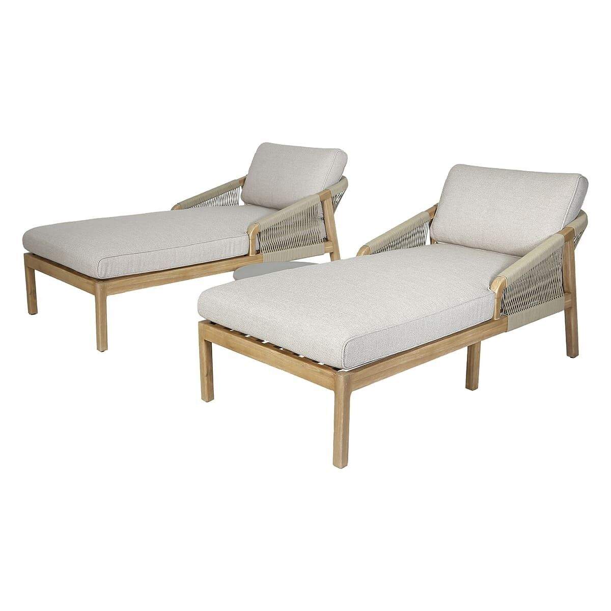 Maze - Martinique Rope Weave Double Sunlounger Set