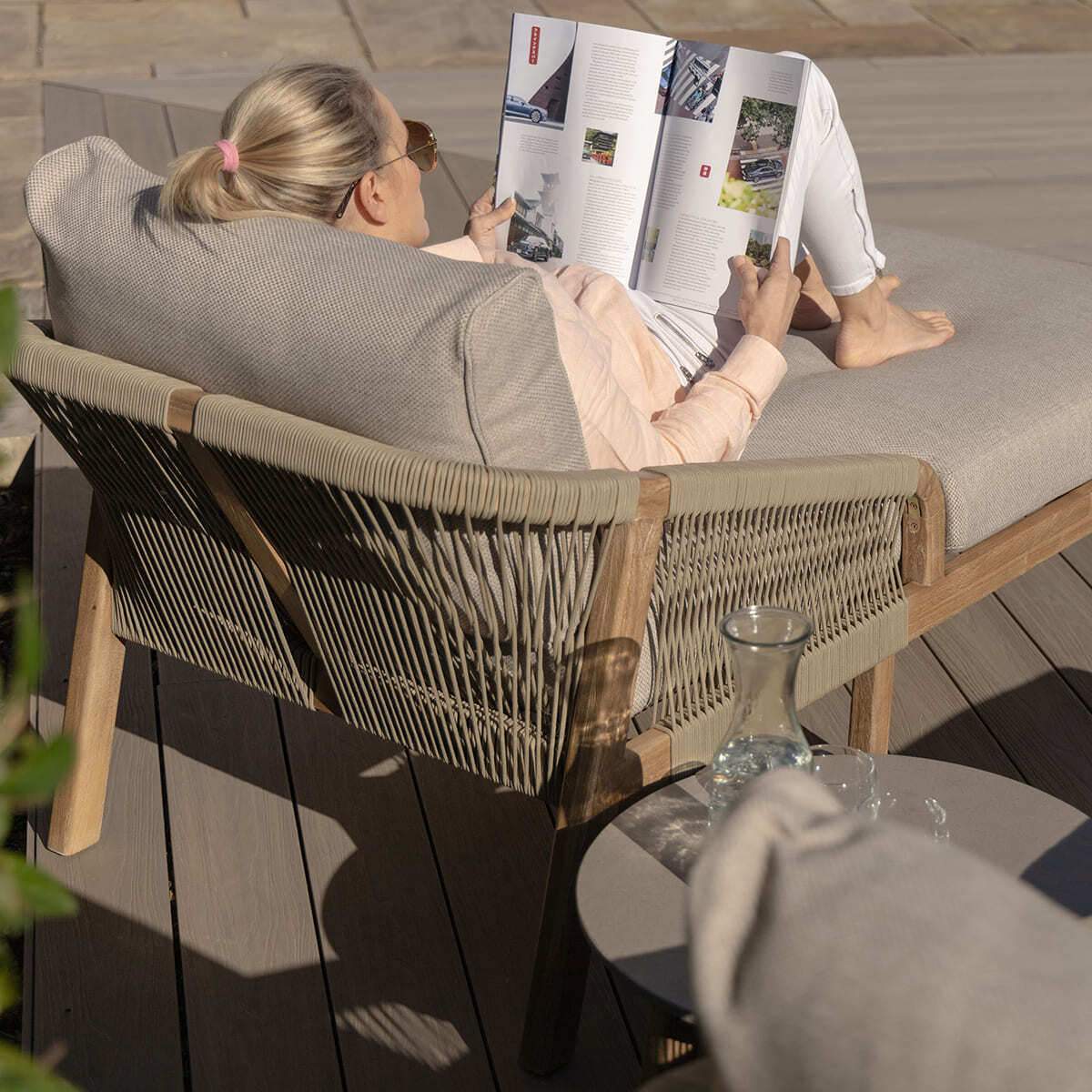 Maze - Martinique Rope Weave Double Sunlounger Set