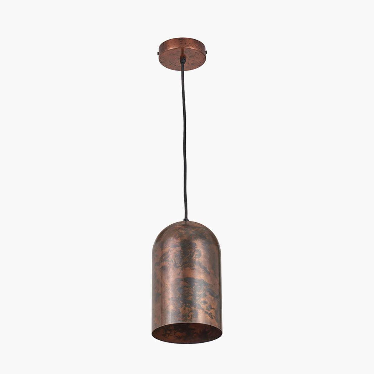 Pacific Lifestyle Mason Copper Effect Tall Domed Metal Pendant