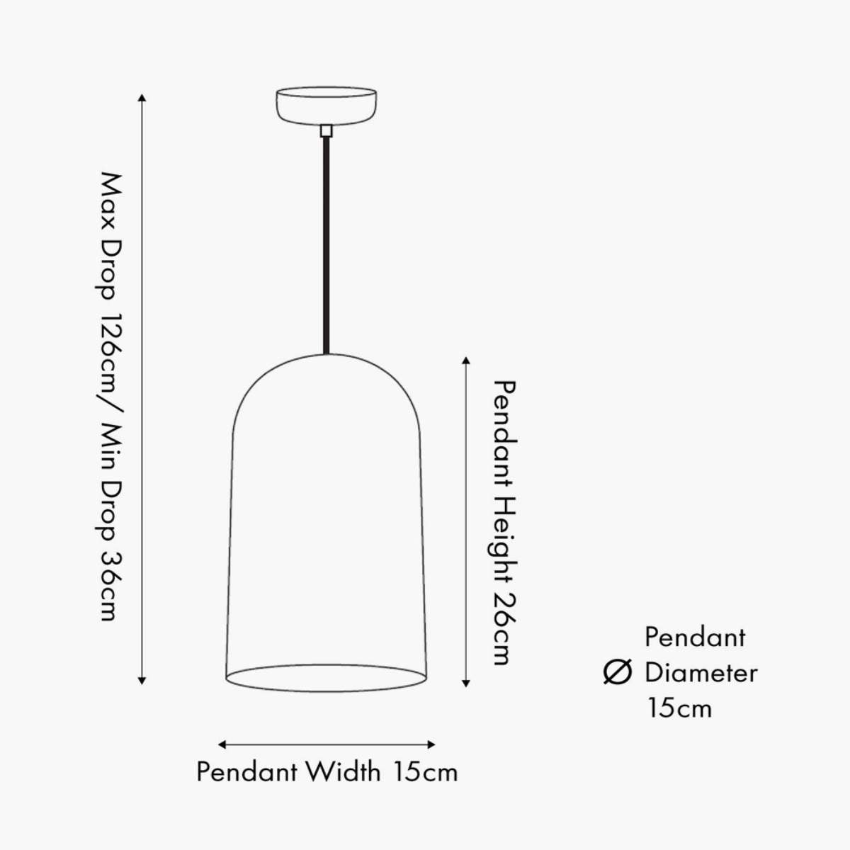 Pacific Lifestyle Mason Copper Effect Tall Domed Metal Pendant