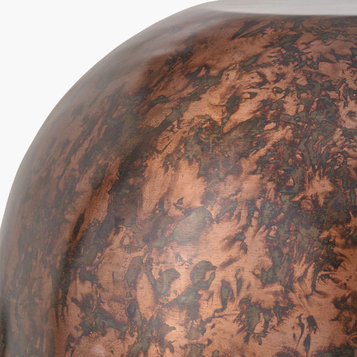 Pacific Lifestyle Mason Copper Effect Wide Domed Metal Pendant