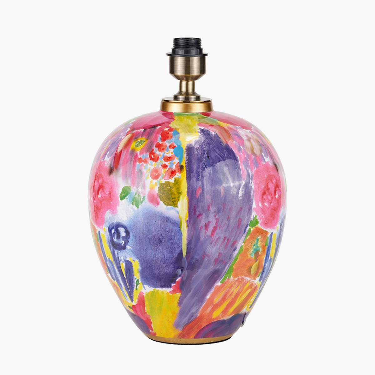 Pacific Lifestyle Matisse Multi Colour Ceramic Urn Table Lamp Base